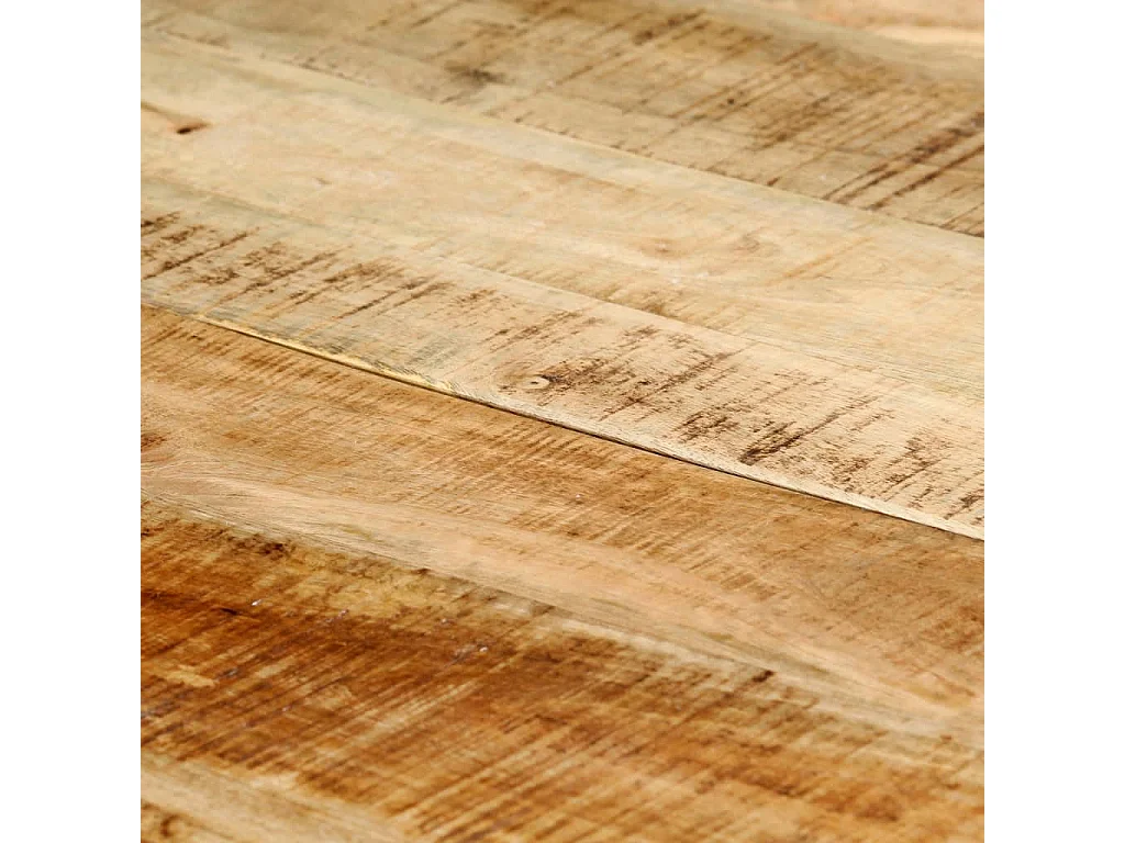 Table de salle à manger 140x70x75 cm Bois manguier massif brut