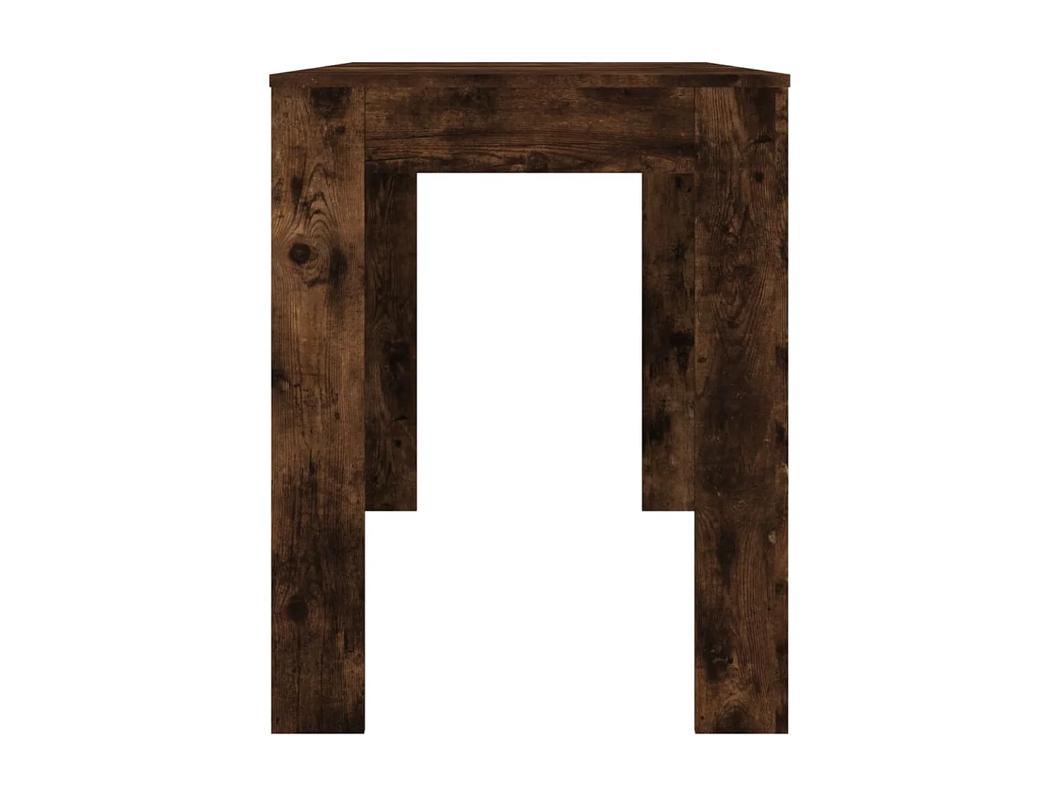 Table à manger chêne fumé 120x60x76 cm bois d'ingénierie