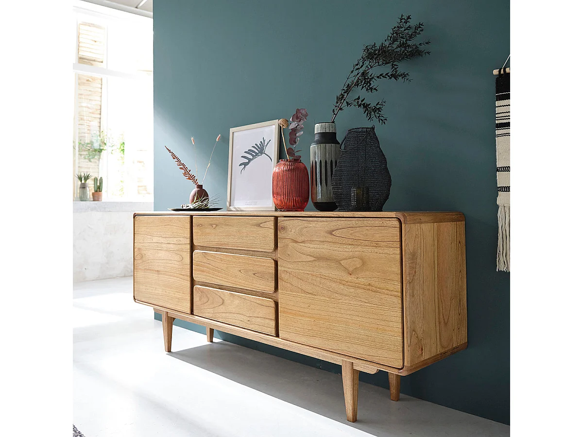 Aparador de mindi macizo 180 cm