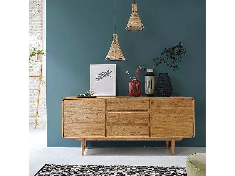 Aparador de mindi macizo 180 cm