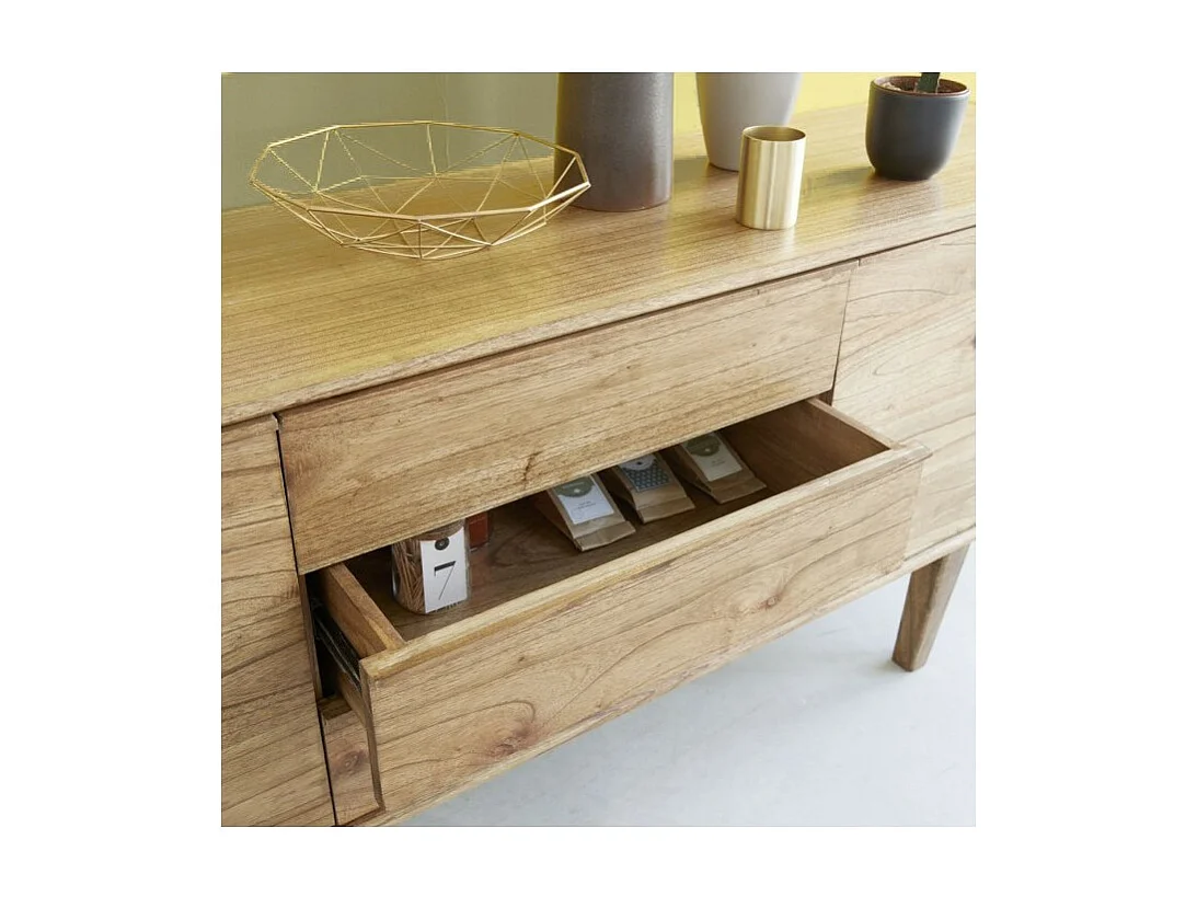 Buffet en bois mindi massif 180 cm