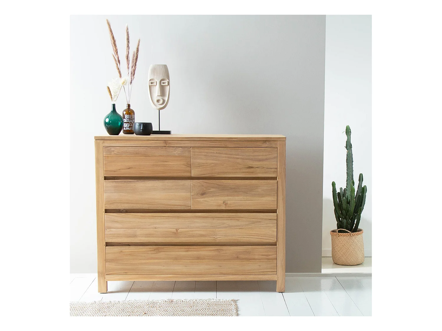 Buffet en bois de teck massif 120 cm