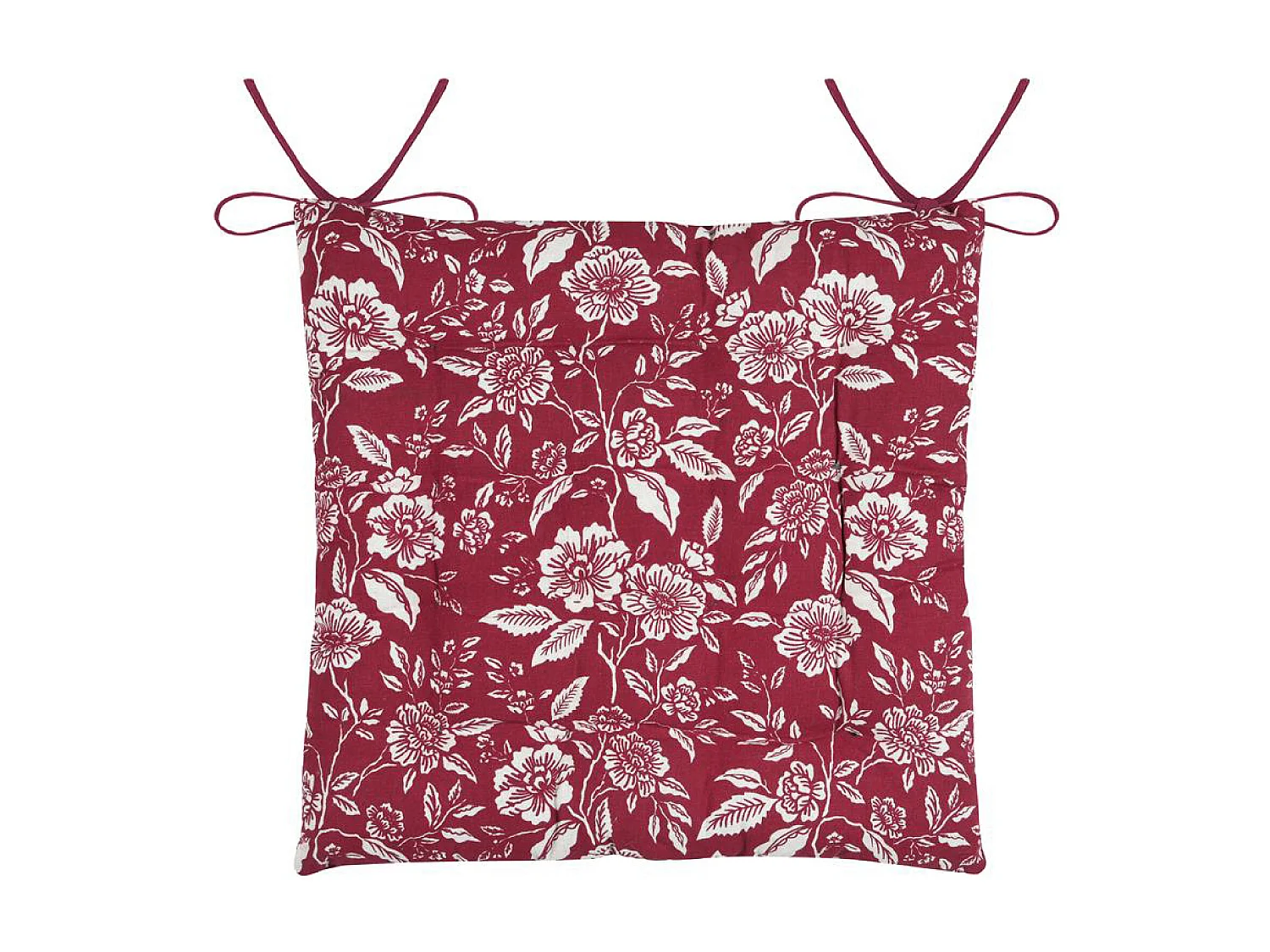 Galette de chaise motif fleurs