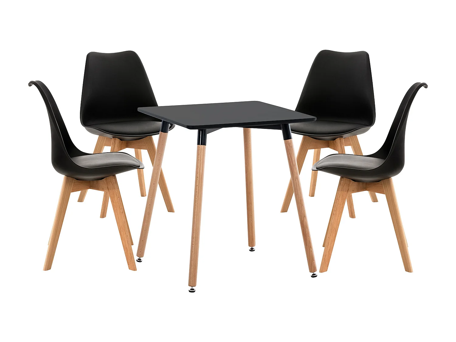 Ensemble de salle à manger - Table + 4 Chaises - Liborg