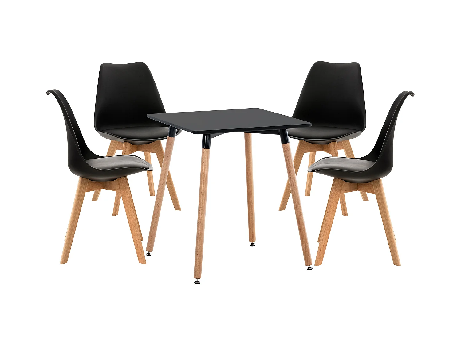 Ensemble de salle à manger - Table + 4 Chaises - Liborg