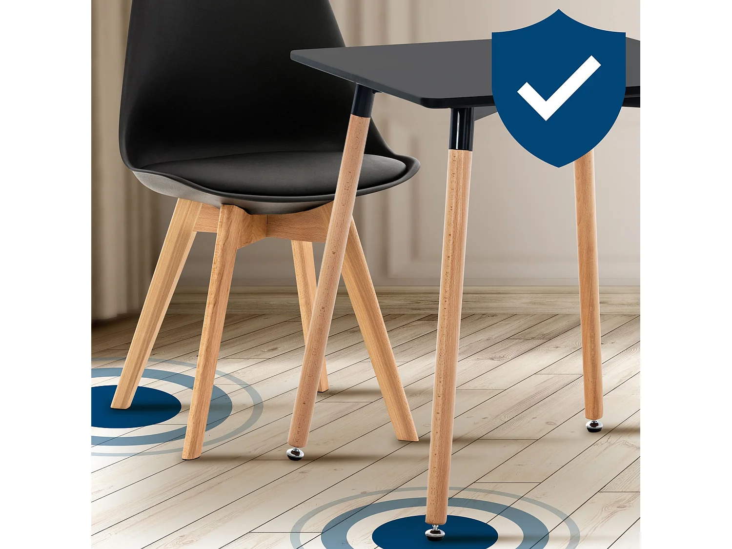 Ensemble de salle à manger - Table + 4 Chaises - Liborg