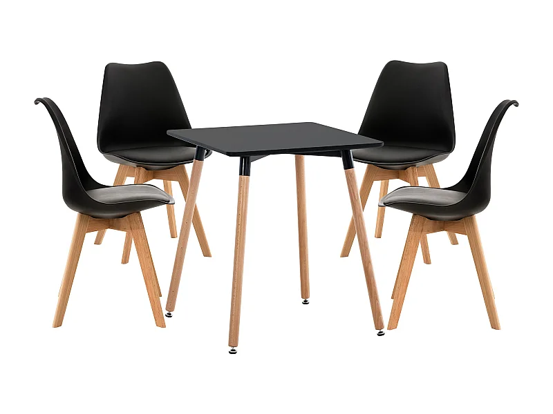 Ensemble de salle à manger - Table + 4 Chaises - Liborg