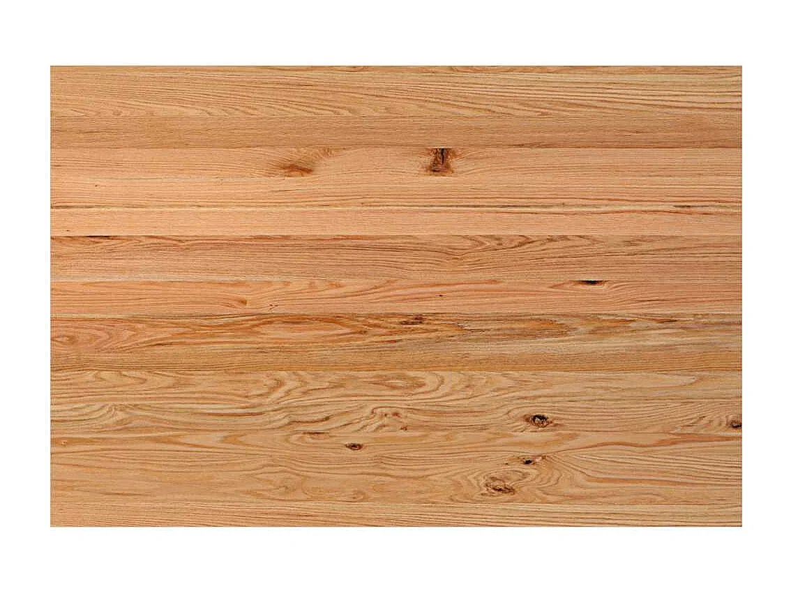 Eettafel rechthoekig 180x120x74 cm massief eikenhout lichtbruin