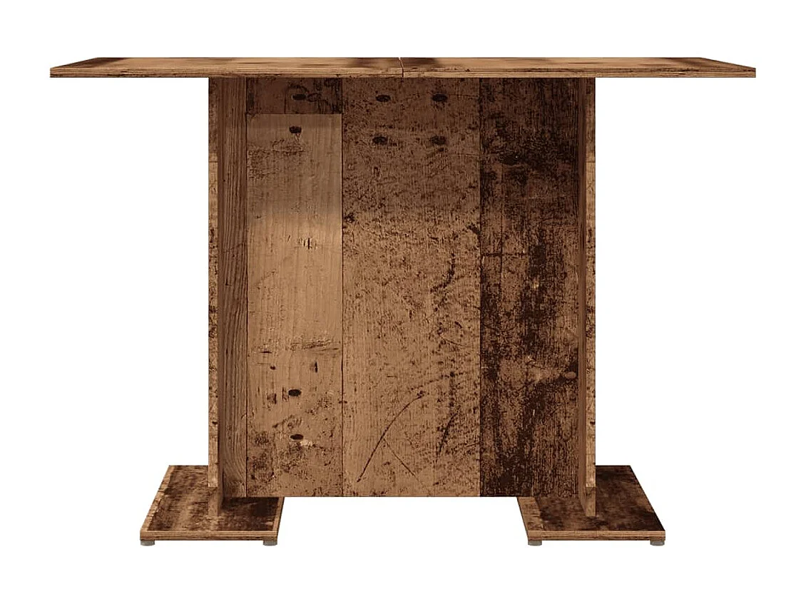 Eettafel 110x60x75 cm bewerkt hout oud houtkleurig