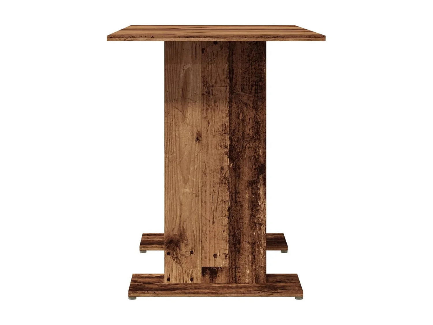 Eettafel 110x60x75 cm bewerkt hout oud houtkleurig