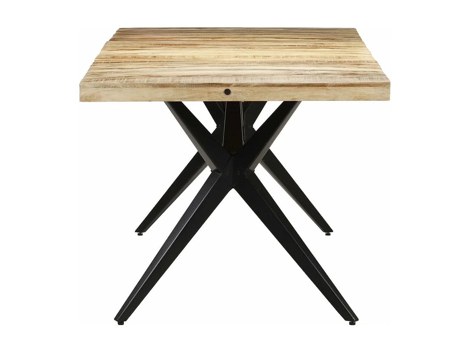 Table de salle à manger 160x80x76 cm Bois de manguier brut