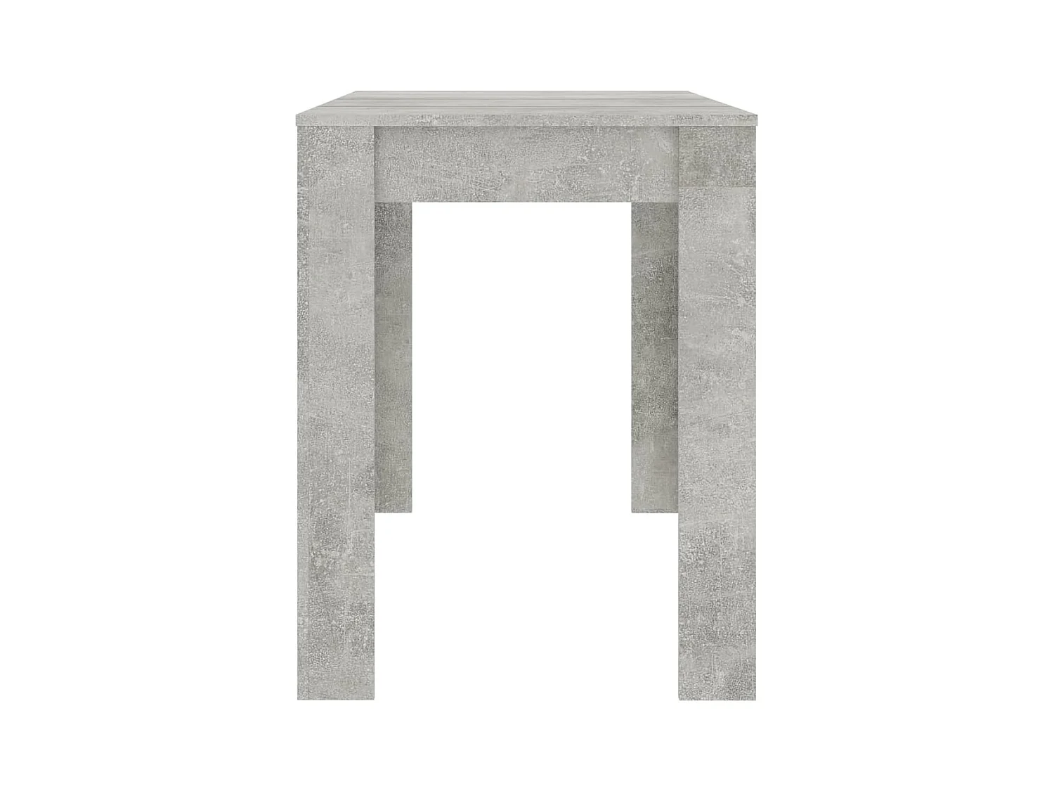 Eettafel 120x60x76 cm bewerkt hout betongrijs