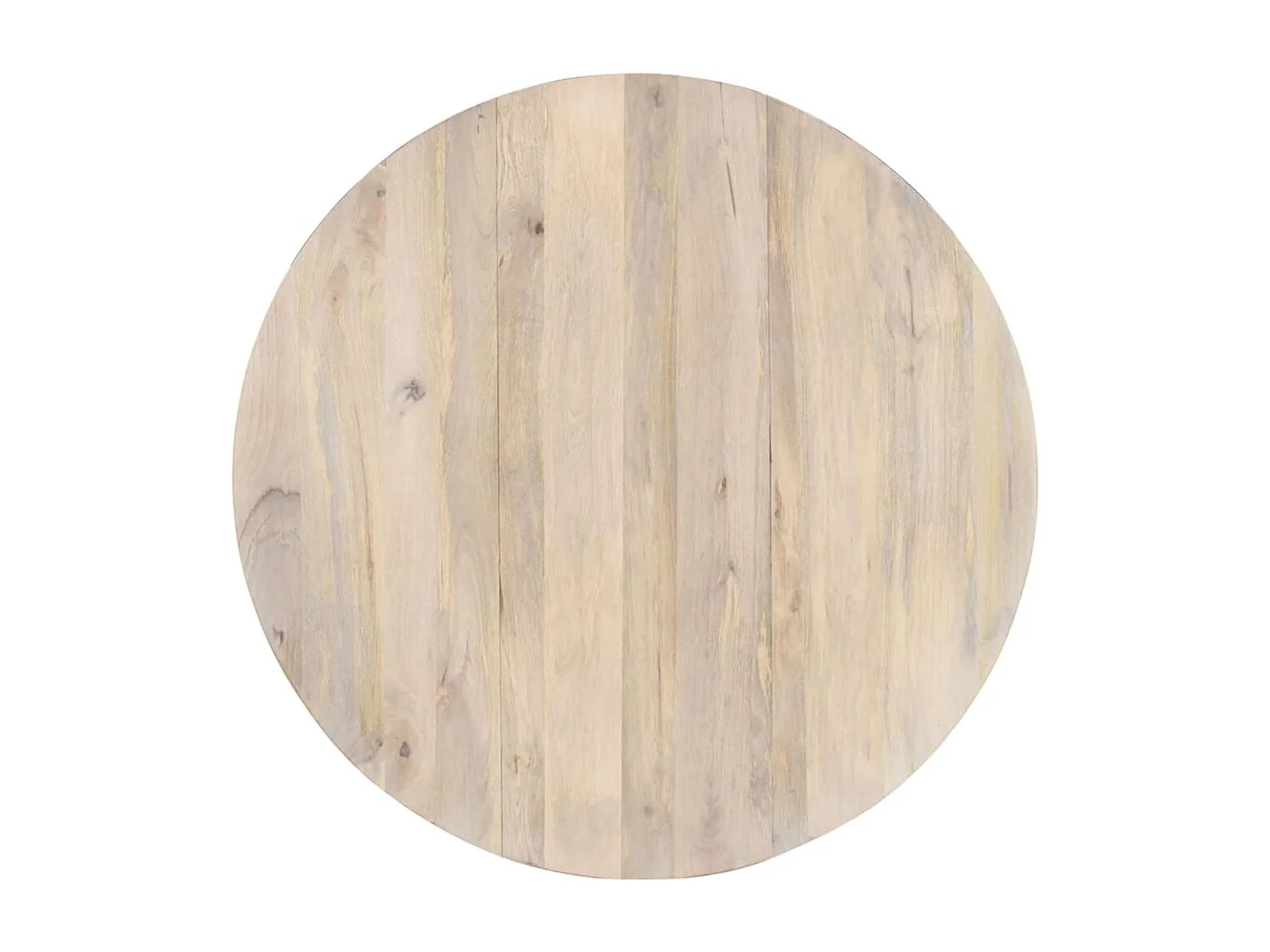 Eettafel rond 110x76 cm massief mangohout