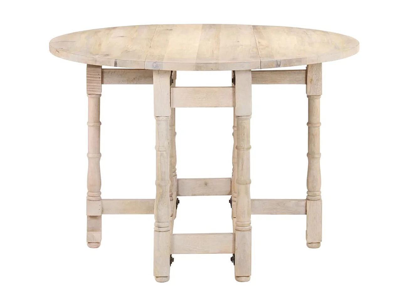 Eettafel rond 110x76 cm massief mangohout