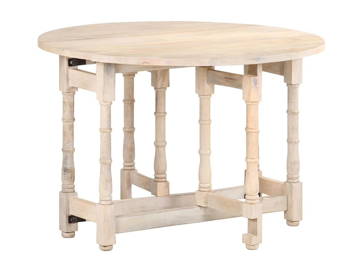 Eettafel rond 110x76 cm massief mangohout