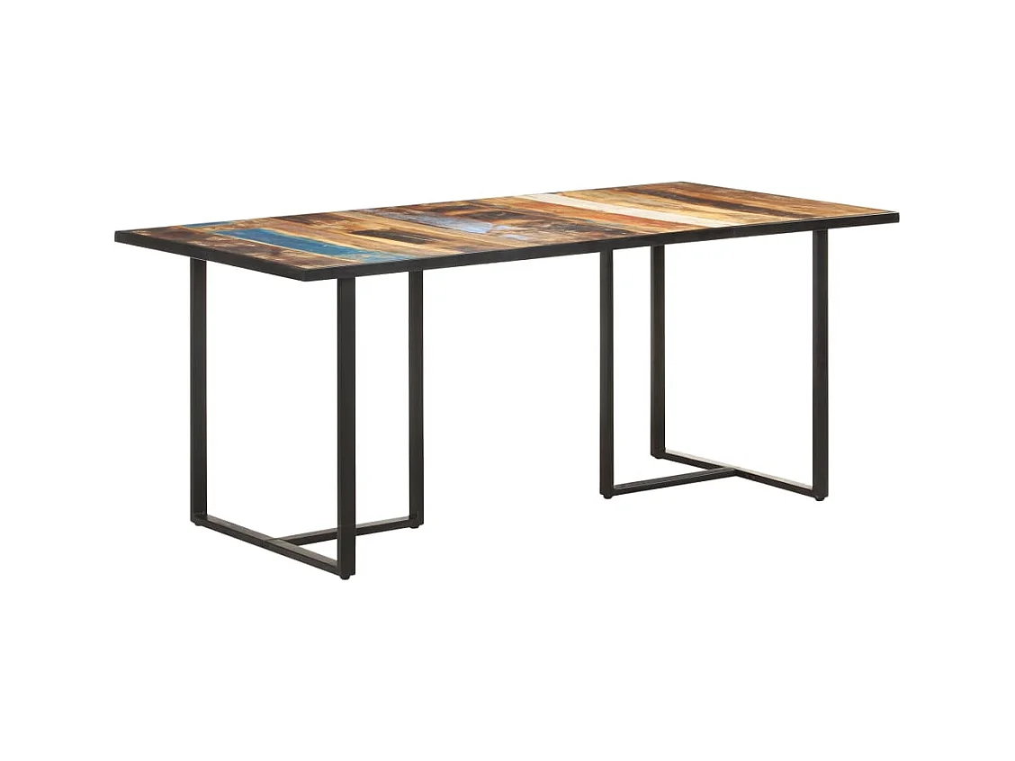 Table de salle à manger 180 cm Bois de récupération massif