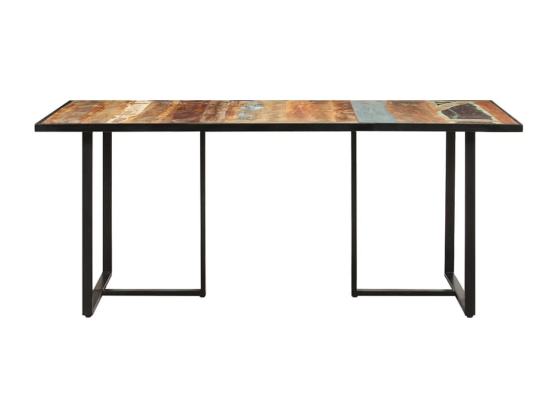 Mesa de jantar 180 cm madeira recuperada maciça
