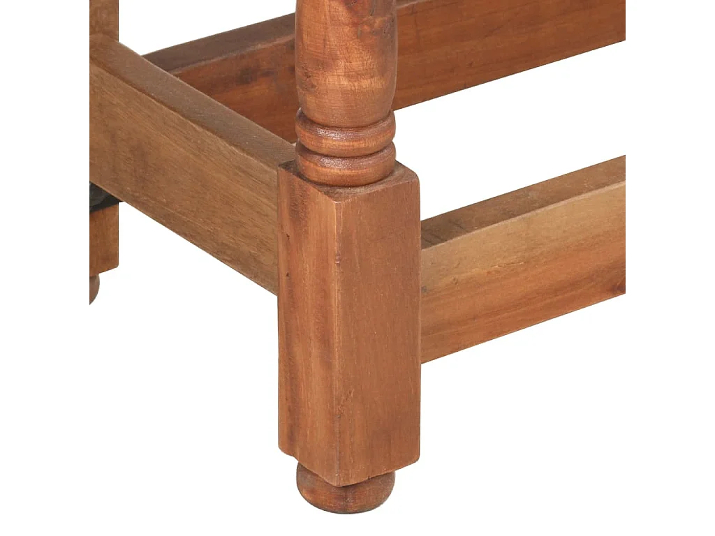 Eettafel rond 110x76 cm massief mangohout