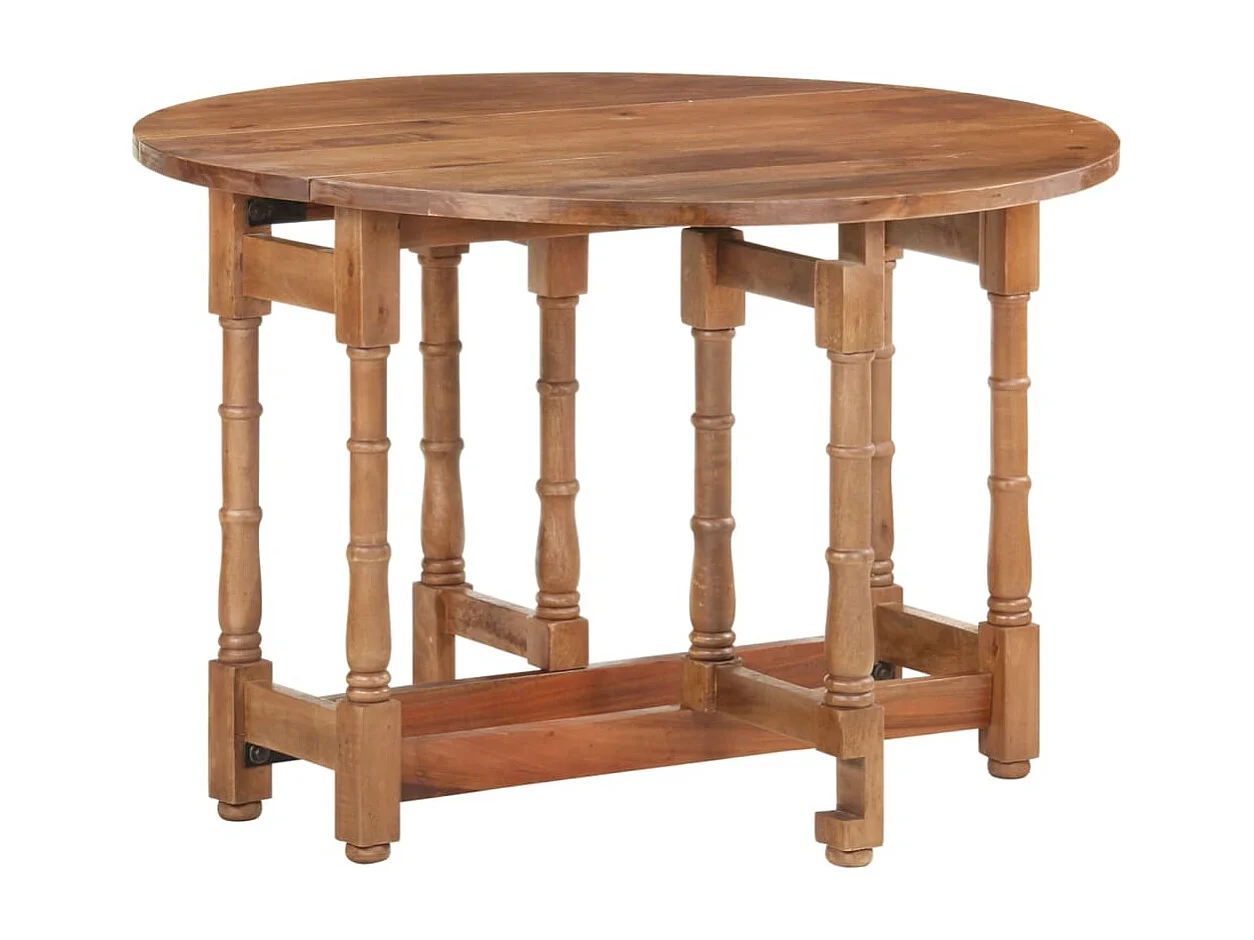 Eettafel rond 110x76 cm massief mangohout