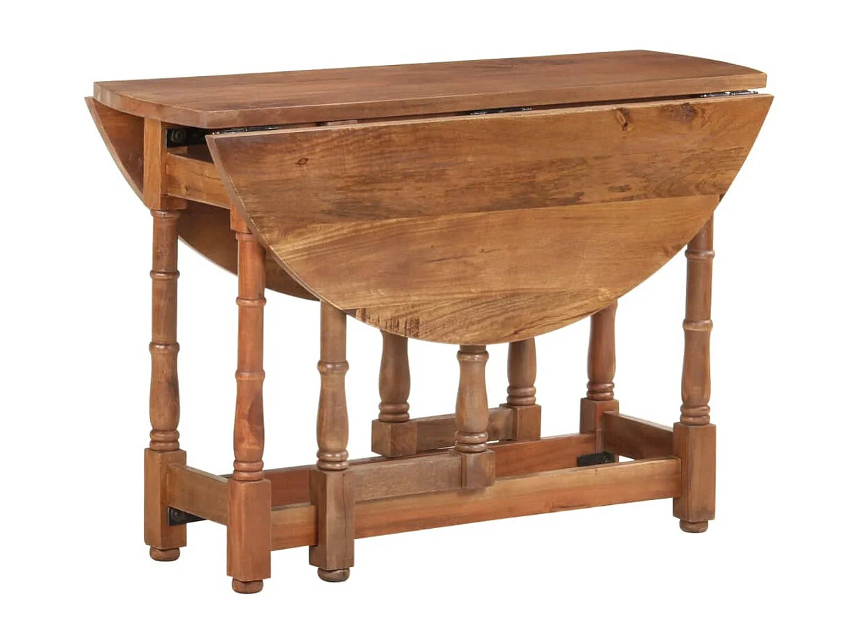 Table de salle à manger Rond 110x76 cm Bois de manguier massif