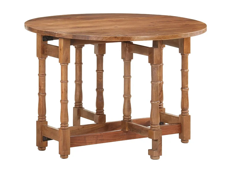 Eettafel rond 110x76 cm massief mangohout