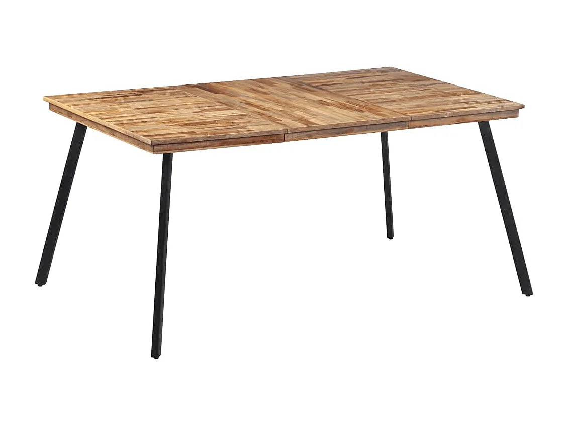 Table à manger 169x98,5x76 cm bois massif de teck
