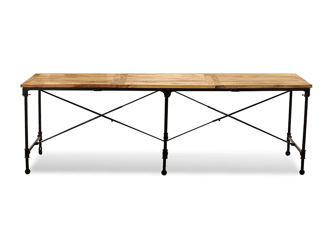 Mesa de jantar madeira de mangueira maciça 240 cm