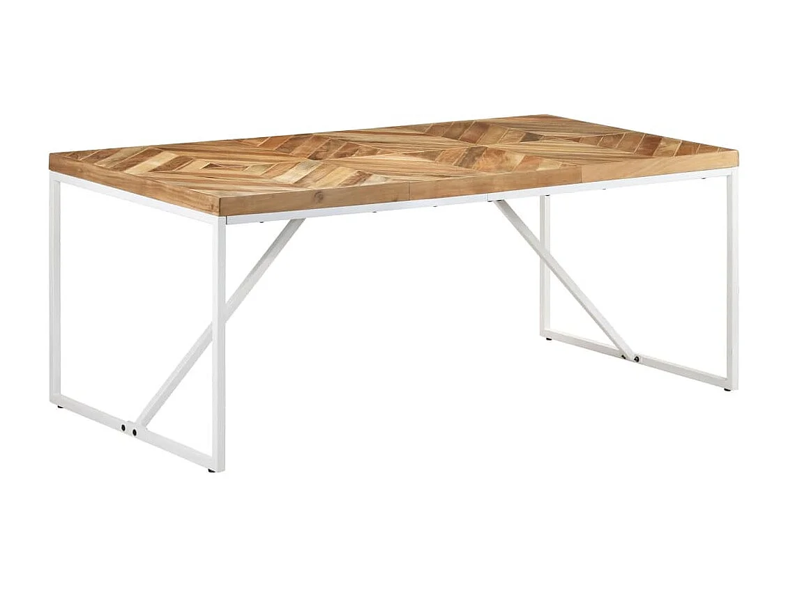 Table à manger 180x90x76 cm Bois massif d'acacia et de manguier