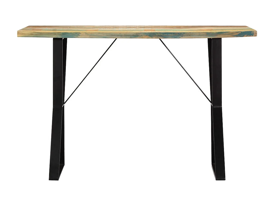 Table de salle à manger 120x60x76cm Bois de récupération massif