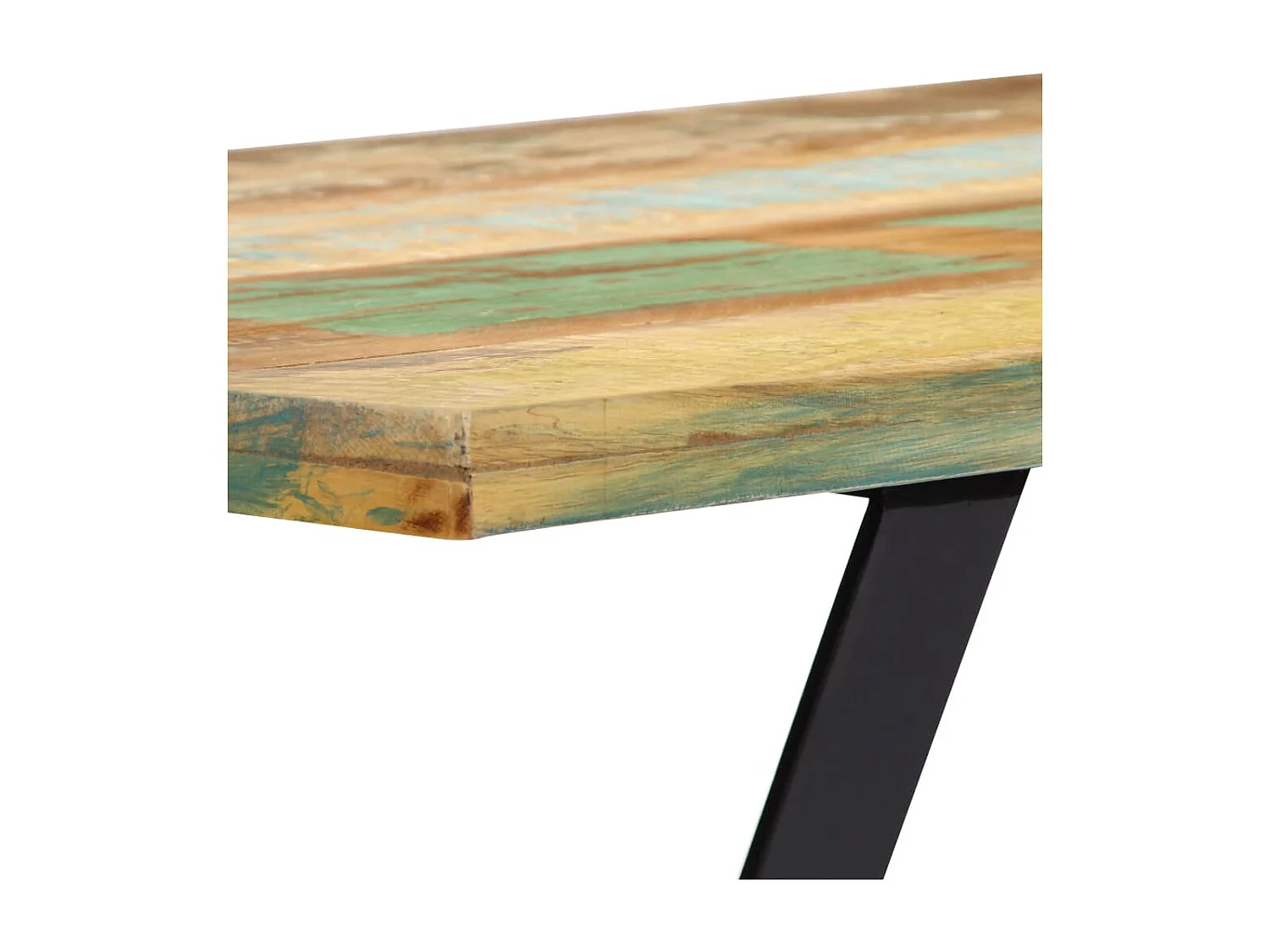Table de salle à manger 120x60x76cm Bois de récupération massif