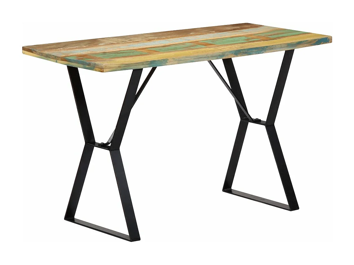 Table de salle à manger 120x60x76cm Bois de récupération massif