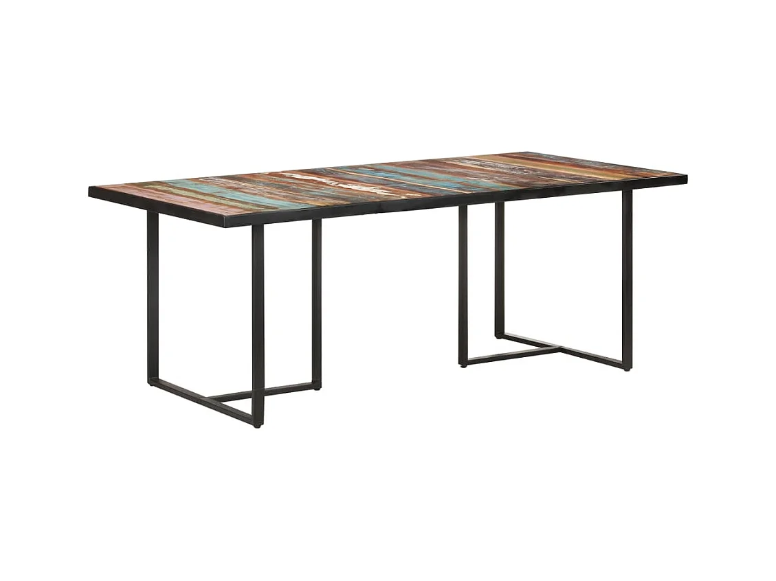 Table de salle à manger 200 cm Bois de récupération massif