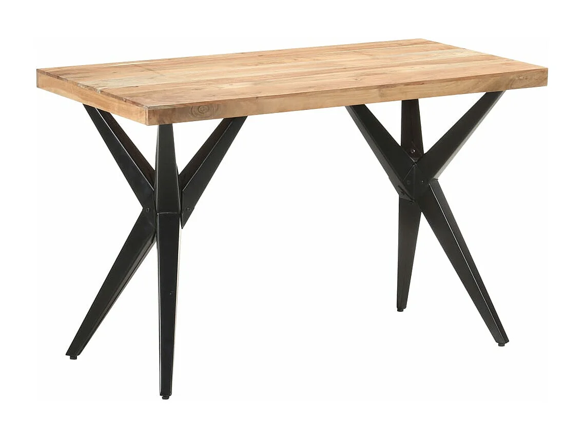 Table de salle à manger 120x60x76 cm Bois solide d'acacia