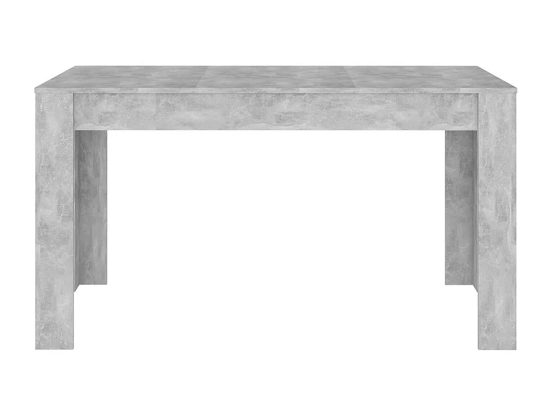 Table de salle à manger Gris béton 140x74,5x76 cm Aggloméré