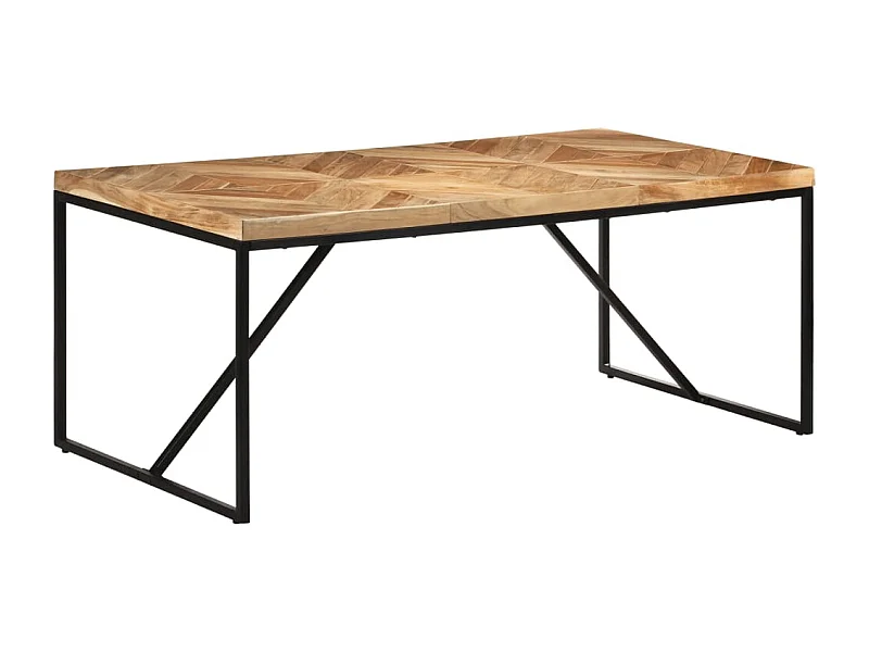 Table à manger 180x90x76 cm Bois massif d'acacia et de manguier