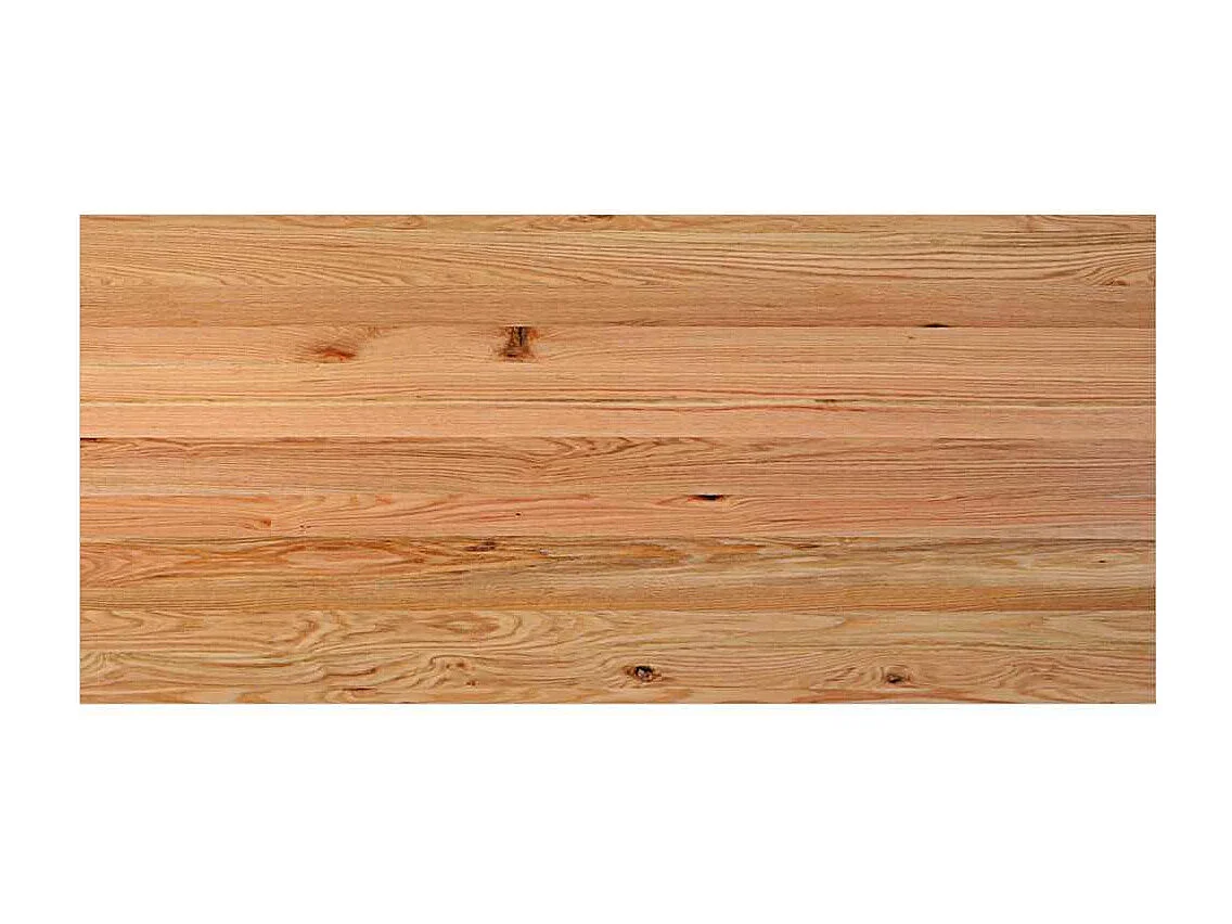 Table à manger marron clair bois de chêne massif rectangulaire