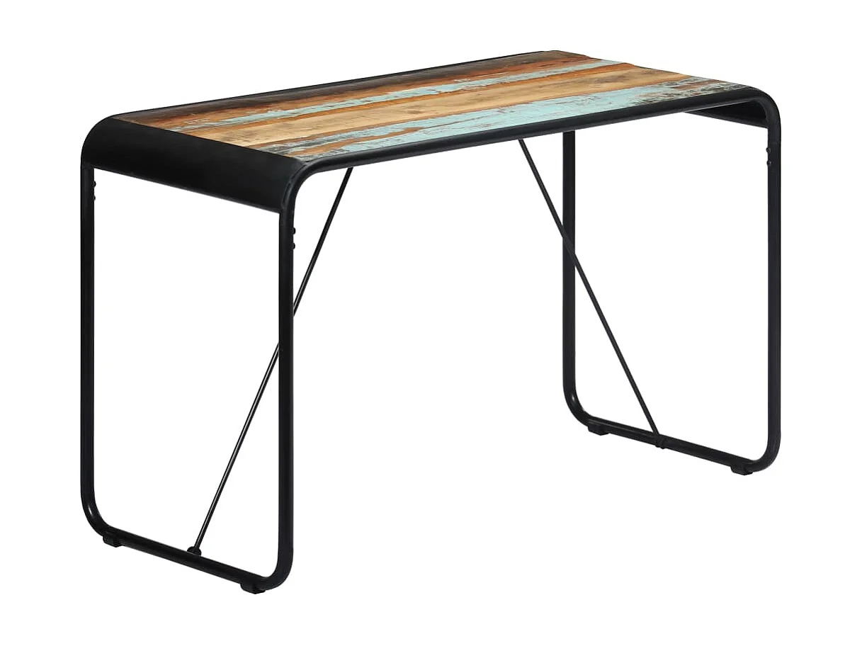 Table de salle à manger 118x60x76cm Bois de récupération massif