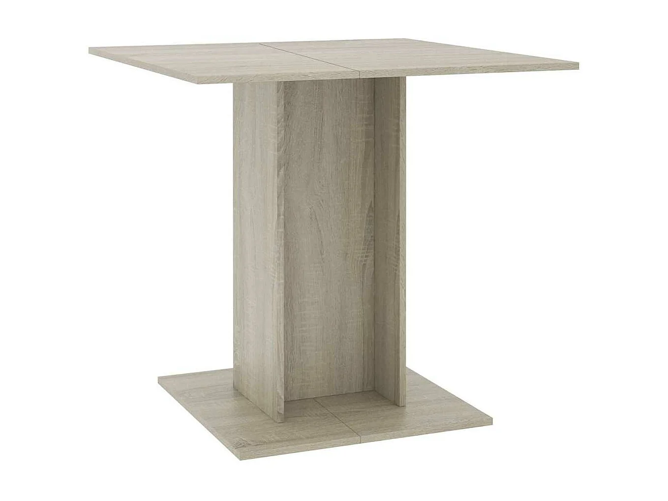 Eettafel 80x80x75 cm spaanplaat sonoma eikenkleurig