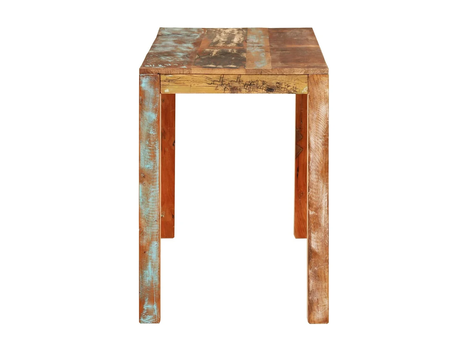 Table de salle à manger 110x55x76cm Bois massif de récupération