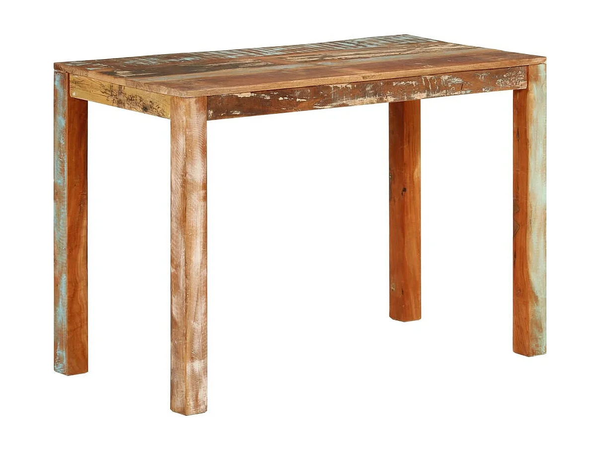 Table de salle à manger 110x55x76cm Bois massif de récupération