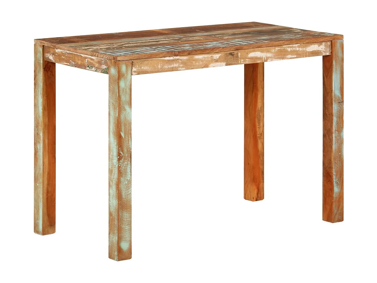 Table de salle à manger 110x55x76cm Bois massif de récupération