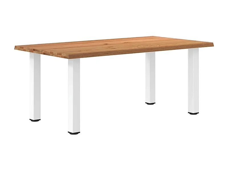 Eettafel rechthoekig 180x100x74 cm massief eikenhout lichtbruin