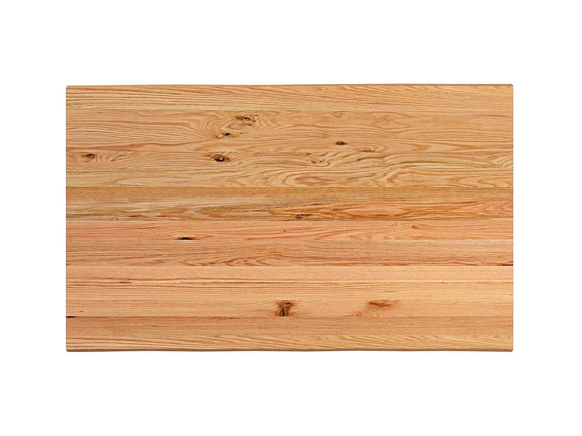 Eettafel rechthoekig 200x120x74 cm massief eikenhout lichtbruin