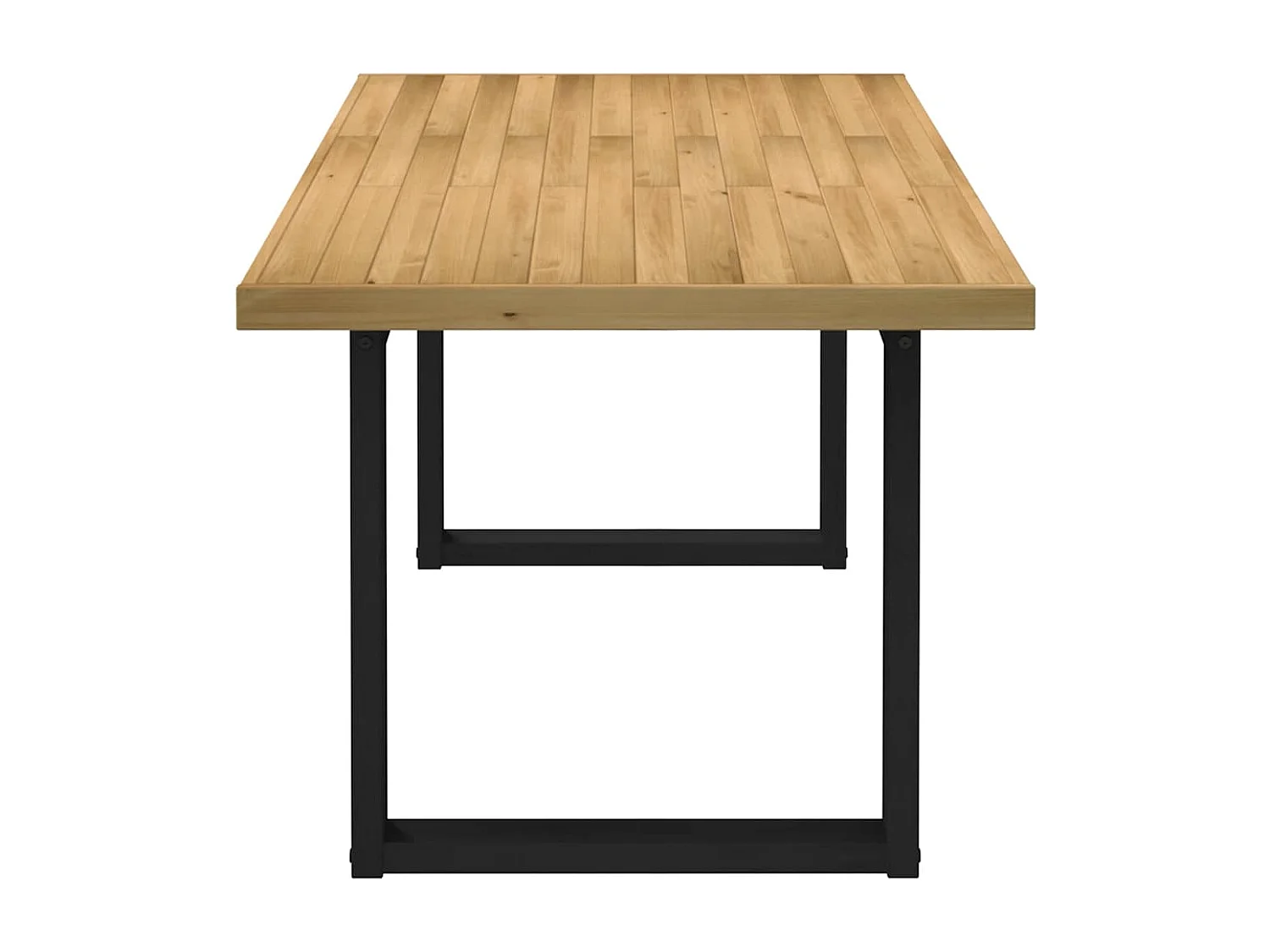 Table à manger NOAIN pieds en forme de U 180x90x75cm massif pin