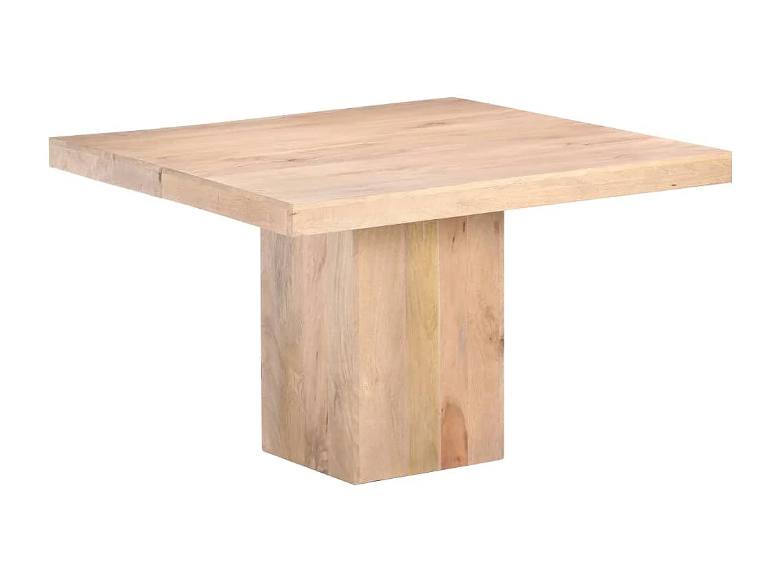 Mesa de comedor de madera maciza de mango 120x120x77 cm