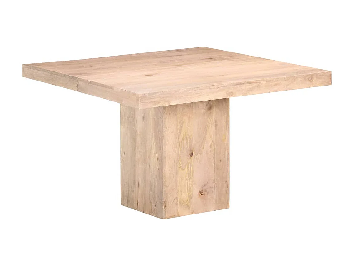 Mesa de comedor de madera maciza de mango 120x120x77 cm