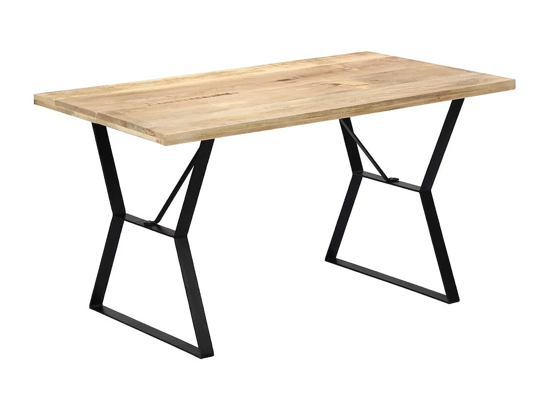 Table de salle à manger 140x80x76 cm Bois de manguier massif