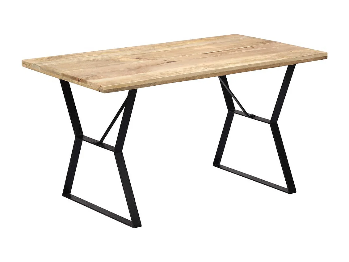 Table de salle à manger 140x80x76 cm Bois de manguier massif