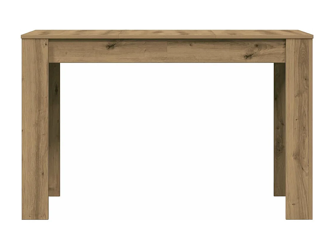 Table à manger chêne artisanal 120x60x76 cm bois d'ingénierie