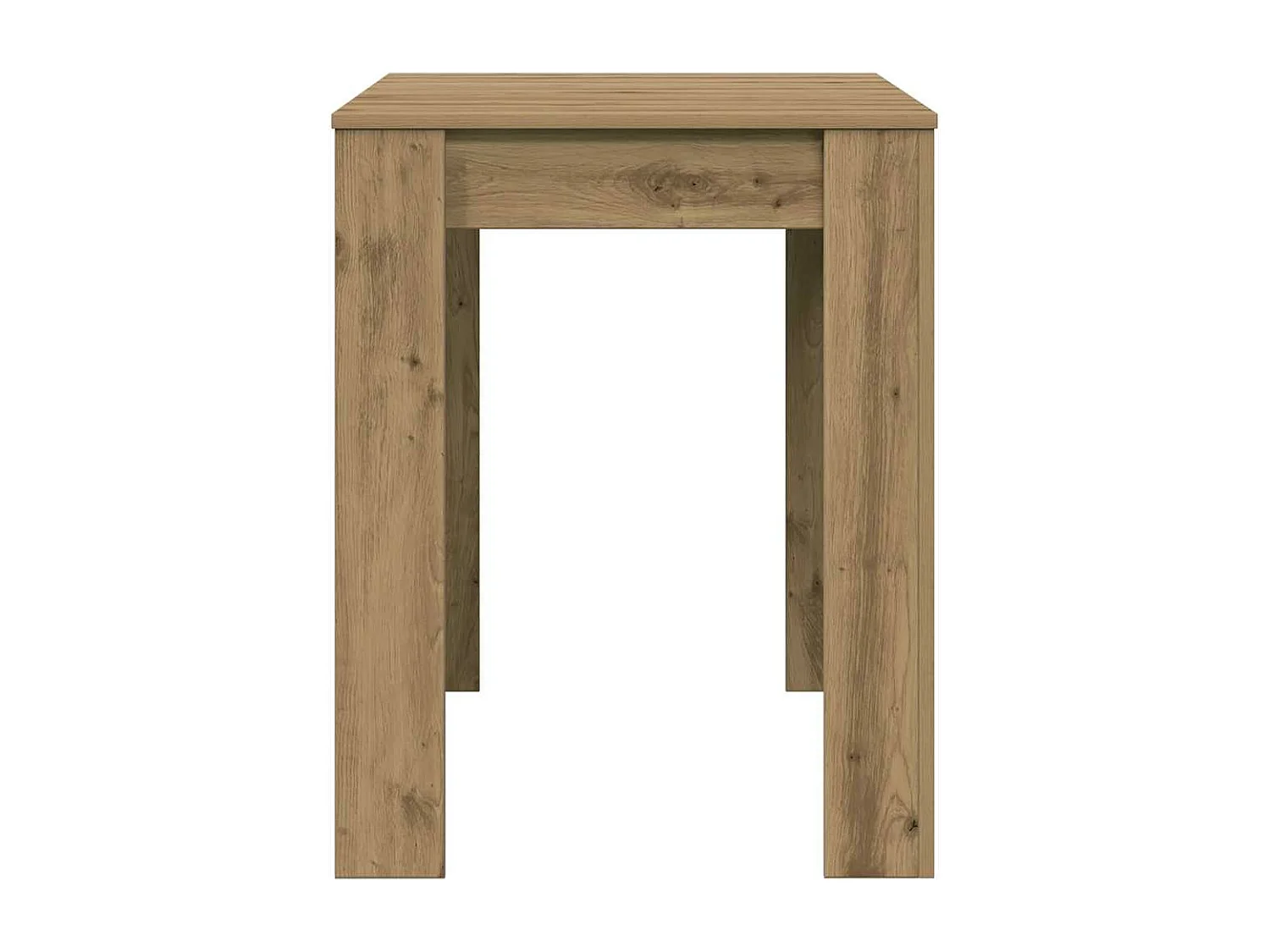 Table à manger chêne artisanal 120x60x76 cm bois d'ingénierie